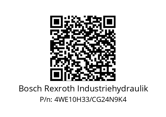   Bosch Rexroth Industriehydraulik 4WE10H33/CG24N9K4