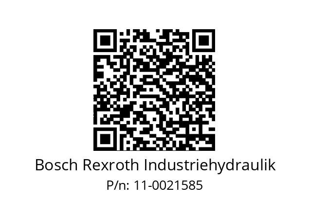   Bosch Rexroth Industriehydraulik 11-0021585