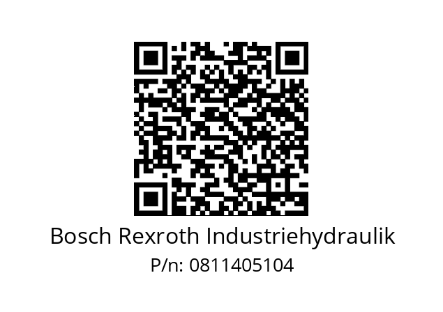   Bosch Rexroth Industriehydraulik 0811405104