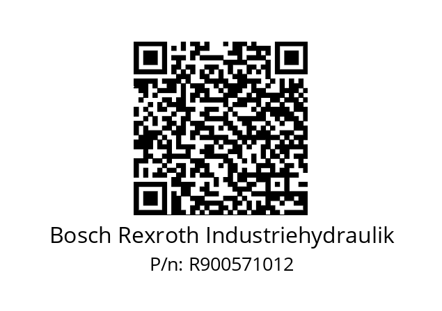   Bosch Rexroth Industriehydraulik R900571012