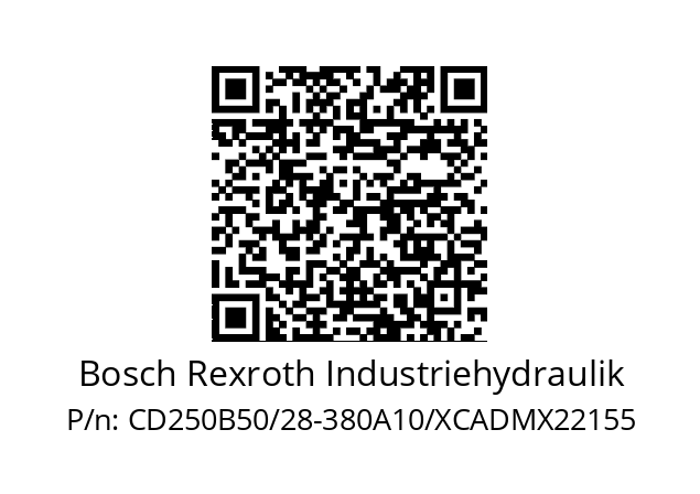  R900747425 Bosch Rexroth Industriehydraulik CD250B50/28-380A10/XCADMX22155