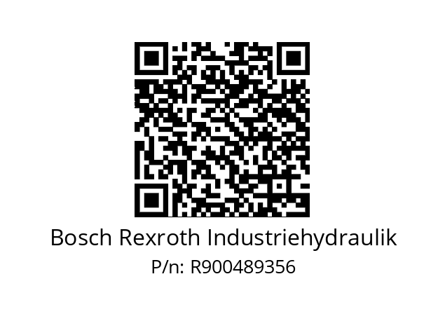   Bosch Rexroth Industriehydraulik R900489356