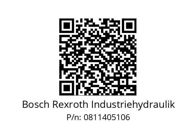   Bosch Rexroth Industriehydraulik 0811405106