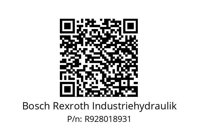   Bosch Rexroth Industriehydraulik R928018931