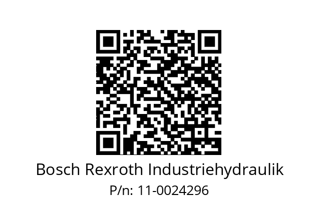   Bosch Rexroth Industriehydraulik 11-0024296