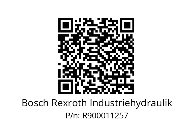   Bosch Rexroth Industriehydraulik R900011257