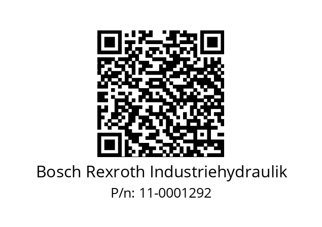   Bosch Rexroth Industriehydraulik 11-0001292