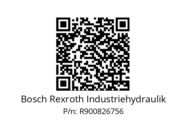   Bosch Rexroth Industriehydraulik R900826756