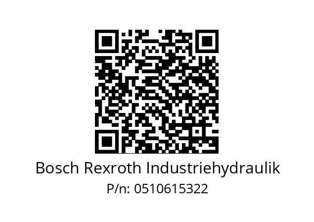   Bosch Rexroth Industriehydraulik 0510615322