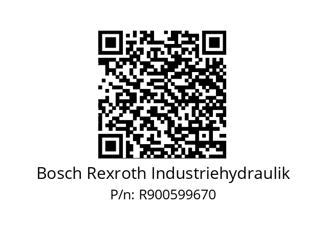   Bosch Rexroth Industriehydraulik R900599670