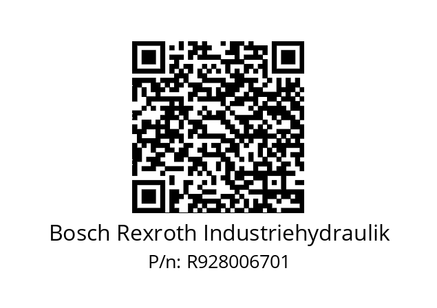   Bosch Rexroth Industriehydraulik R928006701