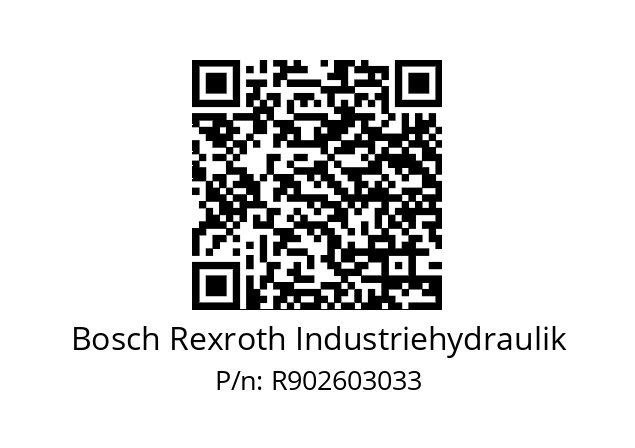   Bosch Rexroth Industriehydraulik R902603033