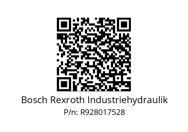   Bosch Rexroth Industriehydraulik R928017528