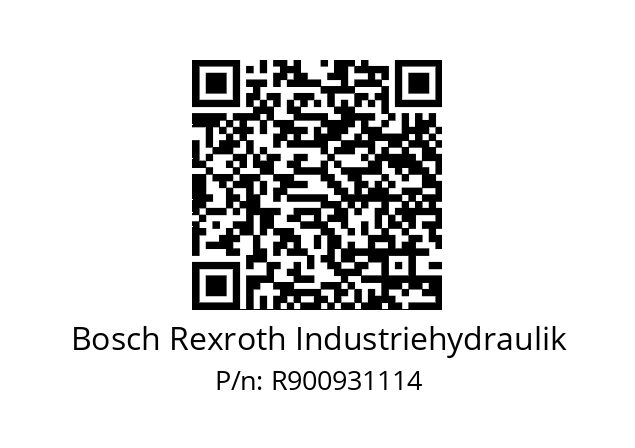   Bosch Rexroth Industriehydraulik R900931114