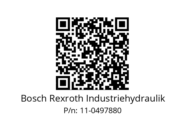   Bosch Rexroth Industriehydraulik 11-0497880