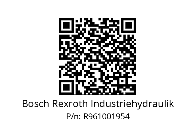   Bosch Rexroth Industriehydraulik R961001954