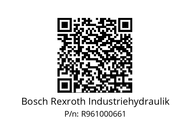   Bosch Rexroth Industriehydraulik R961000661