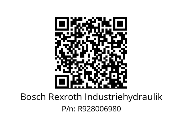   Bosch Rexroth Industriehydraulik R928006980