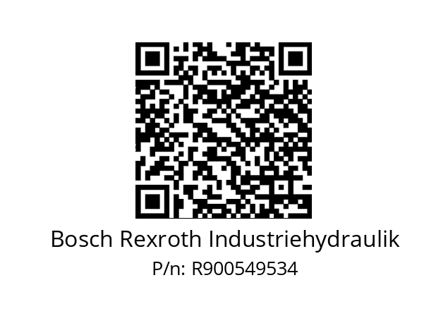   Bosch Rexroth Industriehydraulik R900549534