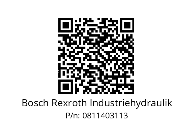   Bosch Rexroth Industriehydraulik 0811403113