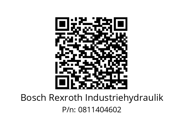   Bosch Rexroth Industriehydraulik 0811404602