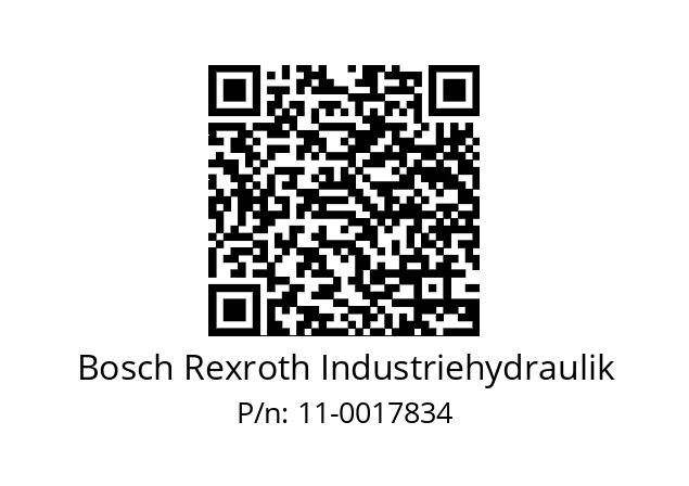   Bosch Rexroth Industriehydraulik 11-0017834