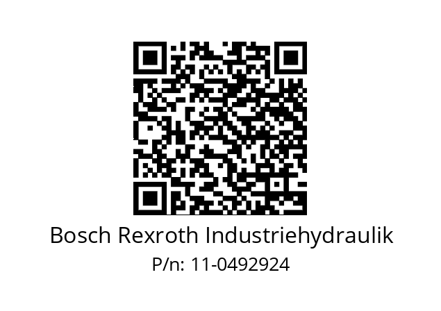   Bosch Rexroth Industriehydraulik 11-0492924