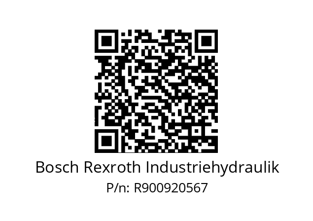   Bosch Rexroth Industriehydraulik R900920567