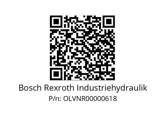   Bosch Rexroth Industriehydraulik OLVNR00000618