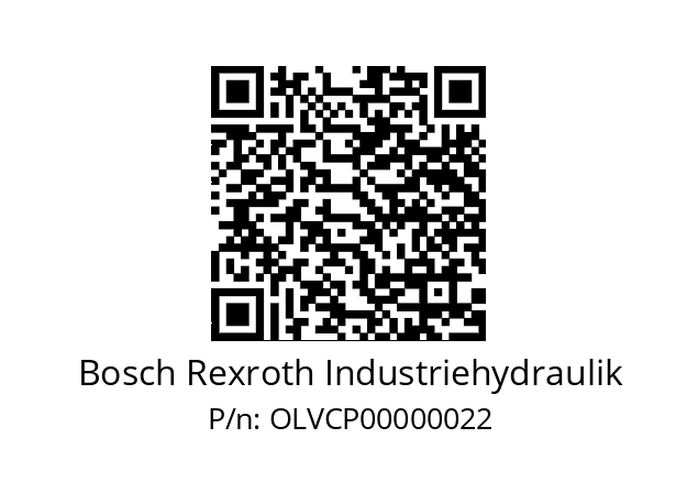   Bosch Rexroth Industriehydraulik OLVCP00000022