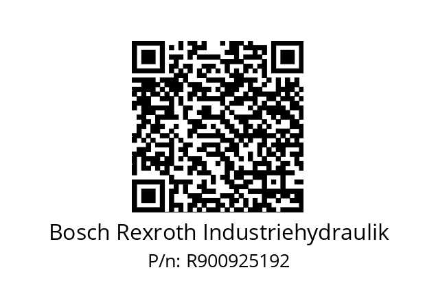   Bosch Rexroth Industriehydraulik R900925192