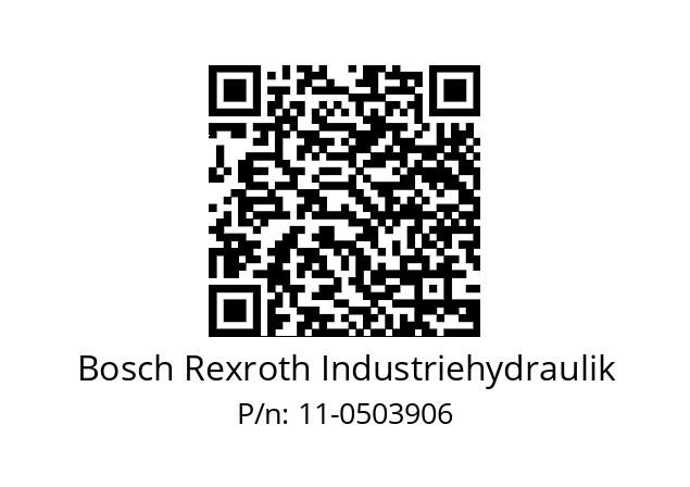   Bosch Rexroth Industriehydraulik 11-0503906