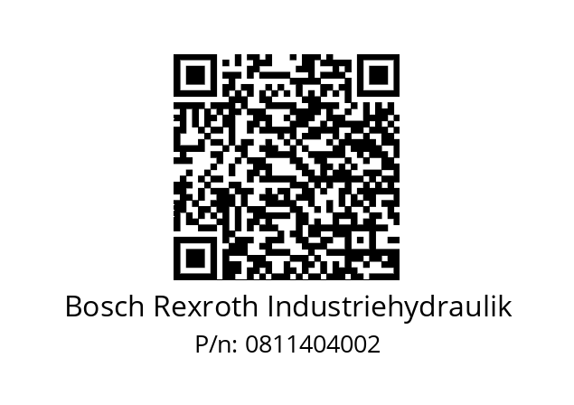   Bosch Rexroth Industriehydraulik 0811404002