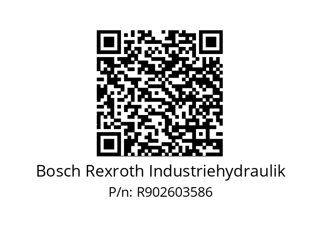   Bosch Rexroth Industriehydraulik R902603586