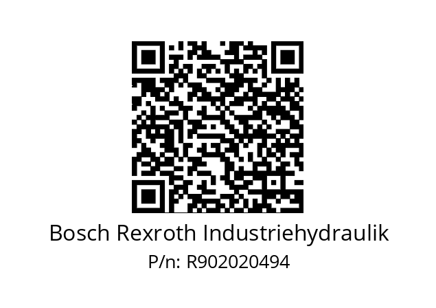   Bosch Rexroth Industriehydraulik R902020494