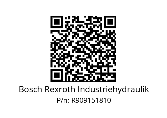   Bosch Rexroth Industriehydraulik R909151810