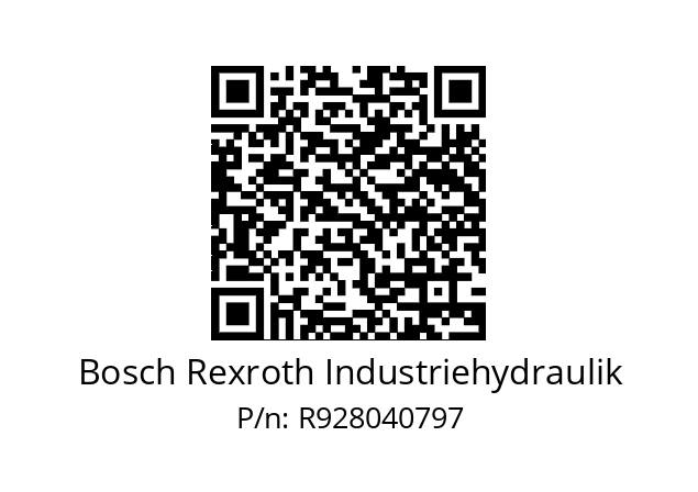   Bosch Rexroth Industriehydraulik R928040797