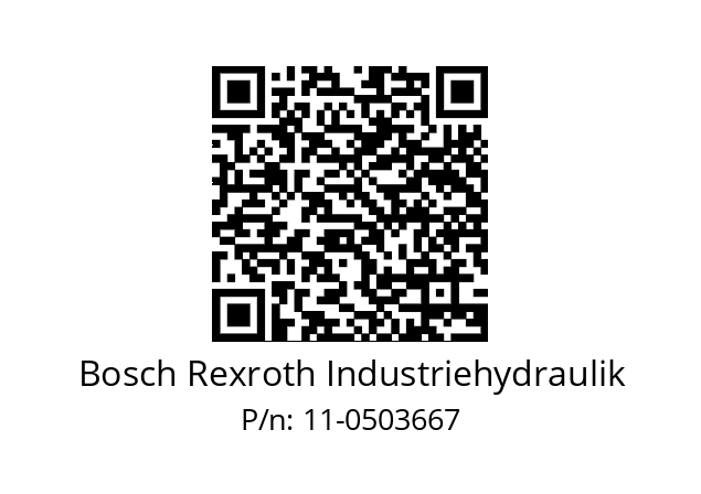   Bosch Rexroth Industriehydraulik 11-0503667