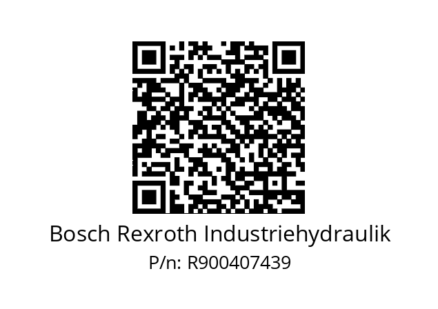   Bosch Rexroth Industriehydraulik R900407439