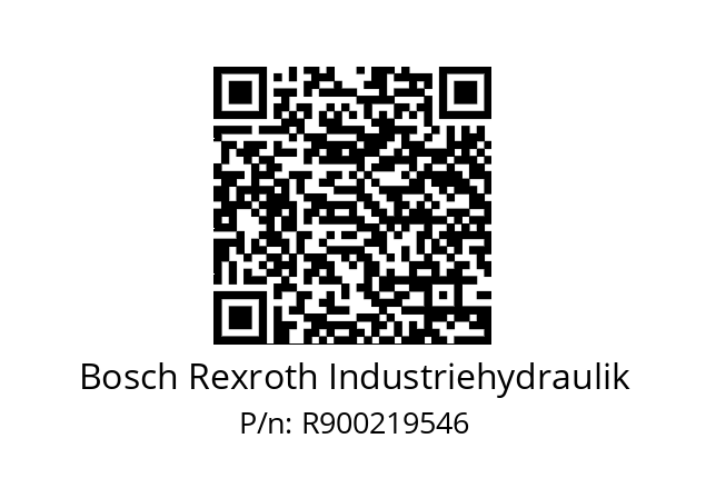   Bosch Rexroth Industriehydraulik R900219546