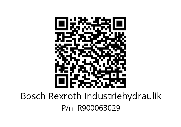   Bosch Rexroth Industriehydraulik R900063029