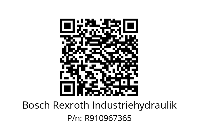   Bosch Rexroth Industriehydraulik R910967365