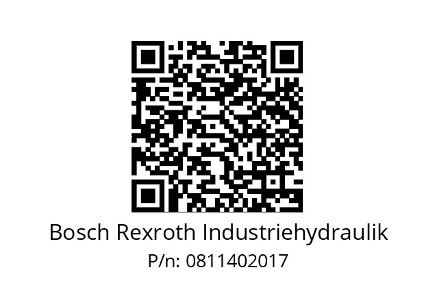   Bosch Rexroth Industriehydraulik 0811402017