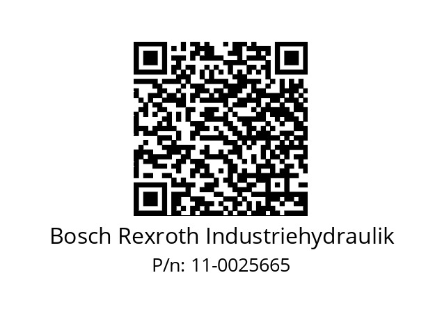   Bosch Rexroth Industriehydraulik 11-0025665