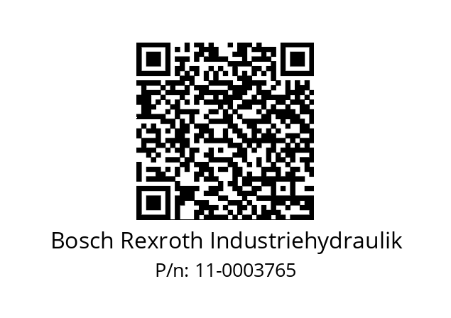   Bosch Rexroth Industriehydraulik 11-0003765