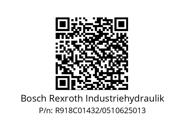   Bosch Rexroth Industriehydraulik R918C01432/0510625013