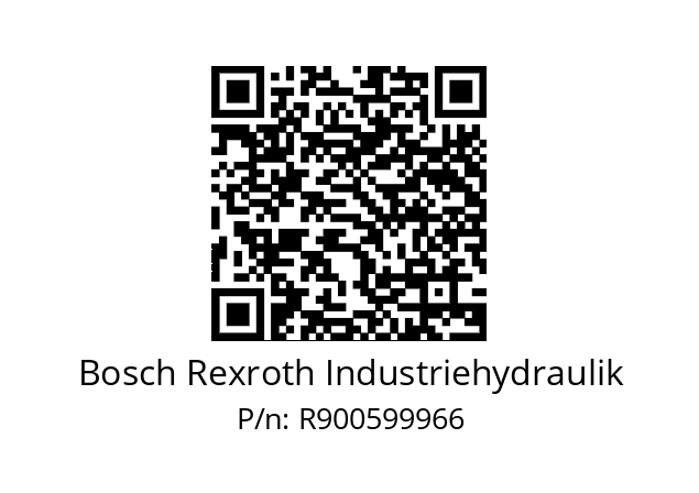   Bosch Rexroth Industriehydraulik R900599966