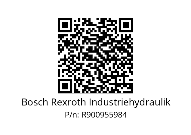   Bosch Rexroth Industriehydraulik R900955984