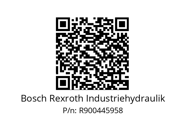   Bosch Rexroth Industriehydraulik R900445958