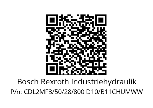   Bosch Rexroth Industriehydraulik CDL2MF3/50/28/800 D10/B11CHUMWW